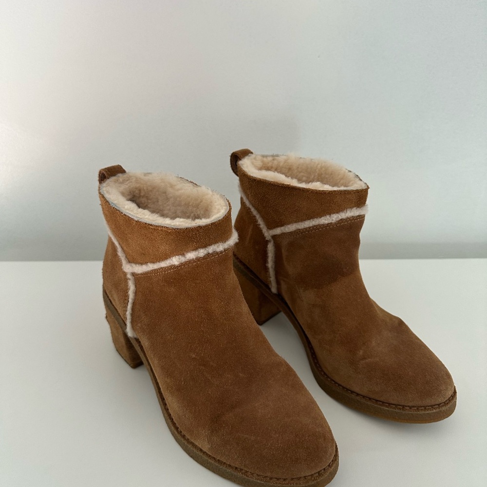 UGG Brown Suede Ankle Booties